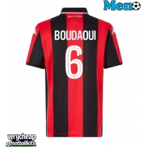 OGC Nice Hicham Boudaoui #6 Replica Home Shirt 2025-26 Short Sleeve
